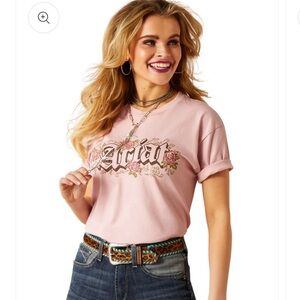 Ariat Pink Floral Graphic Tee